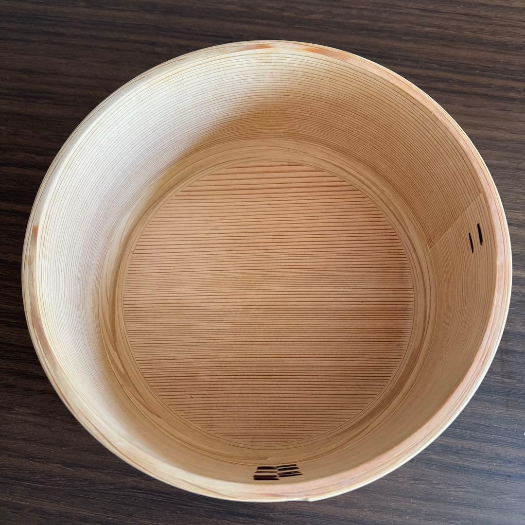 秋田杉を使用した大館曲げわっぱのおひつ　used