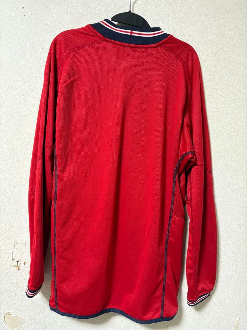 イングランド代表 ユニフォーム アウェイ UMBRO 赤/ネイビー 長袖 L相当