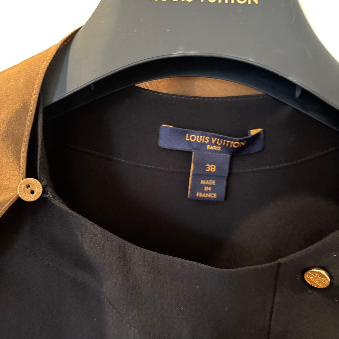 新価格　LOUIS VUITTON ブラック ワンピース 38 衣装カバー付