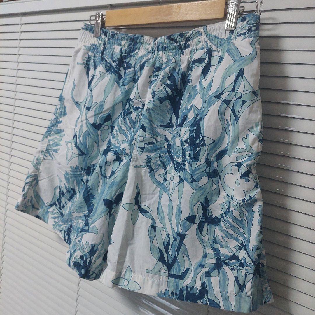 Louis Vuittonプリンテッドナイロンスイムショーツ/サイズ:M/美品