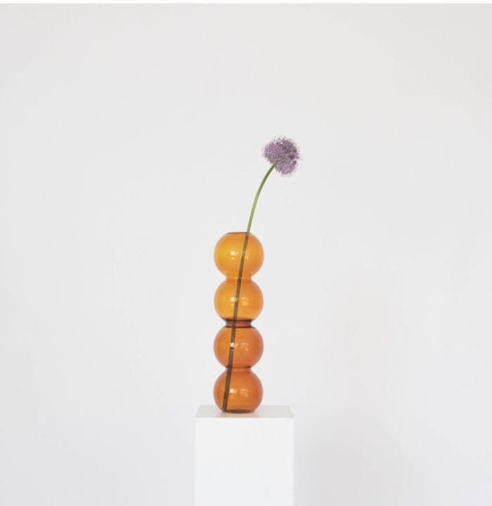 VALERIA VASI オレンジ Bubbles Ambar フラワーベース