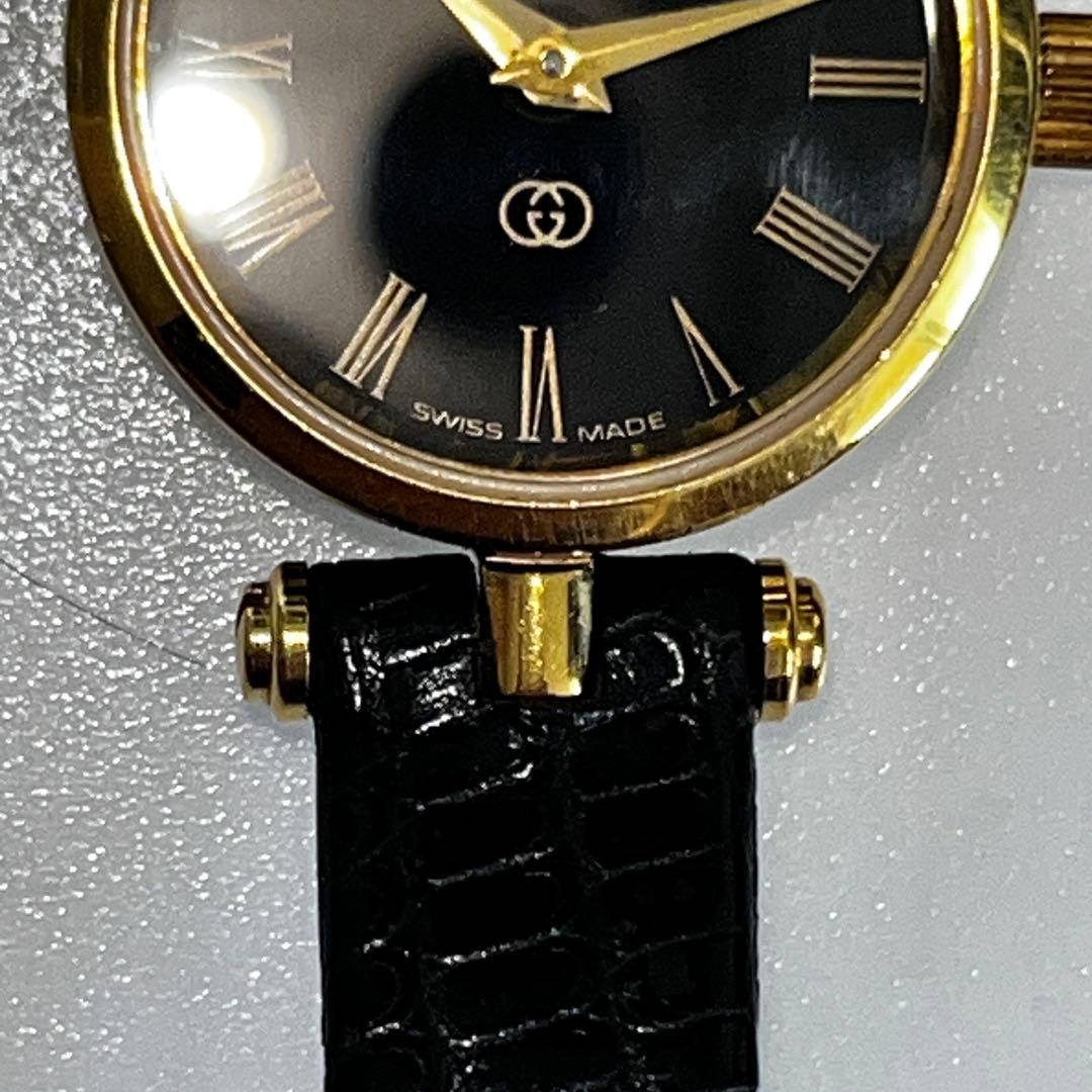 サナさん専用GUCCI グッチ腕時計 シェリーライン ブラック×ゴールド稼働品
