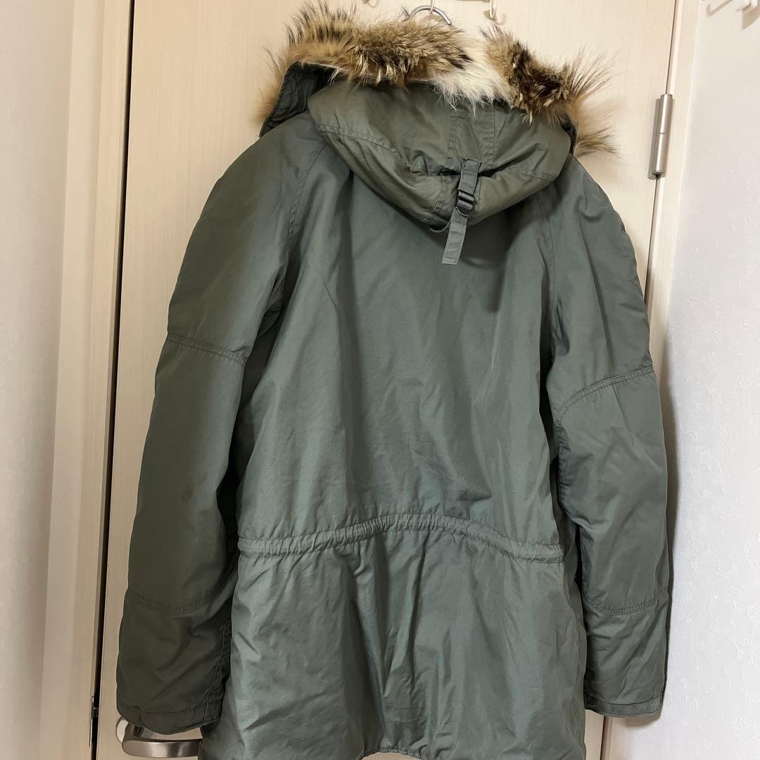 US ARMY N-3B フライトジャケット 実物 リアルファー 69年 L