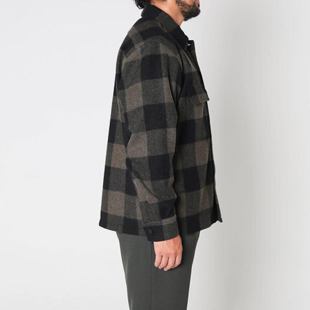 ジャケット・アウター ovy KAJA WOOL BUFFALO CHECK CPO JACKET