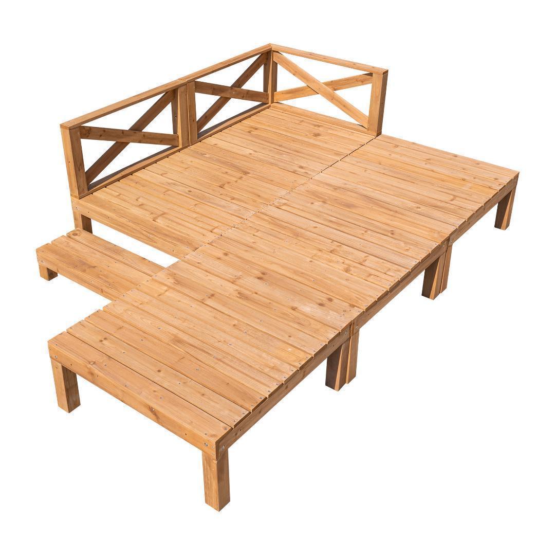 ウッドデッキ 天然木 キット 9点セット 組み合わせ自由 ウッドパネル