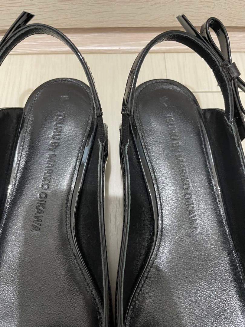 【新品未使用】ツルバイマリコオイカワ/黒パンプス/サイズ38