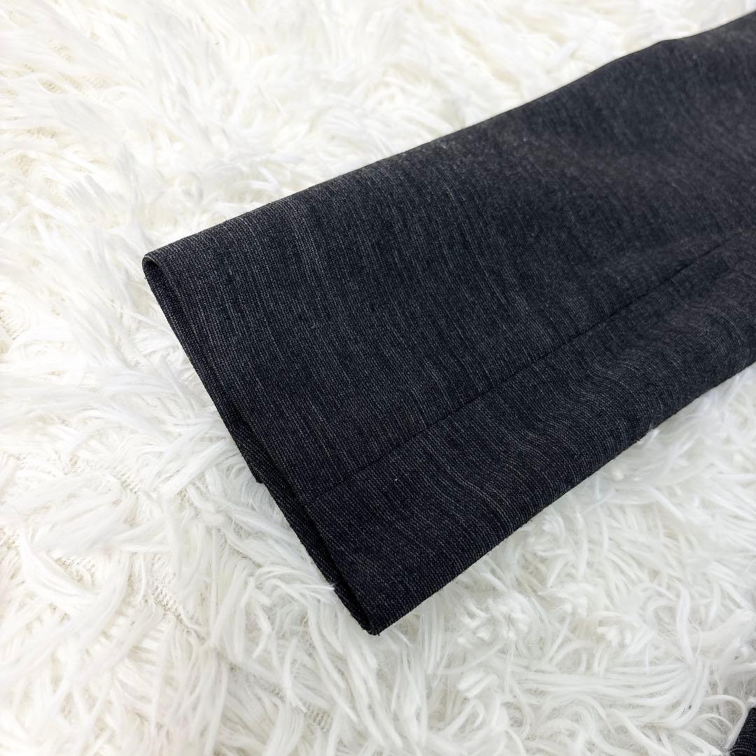 ☆極美品☆グリーンレーベルリクラシング パンツスーツ ノーカラー ストレッチ M