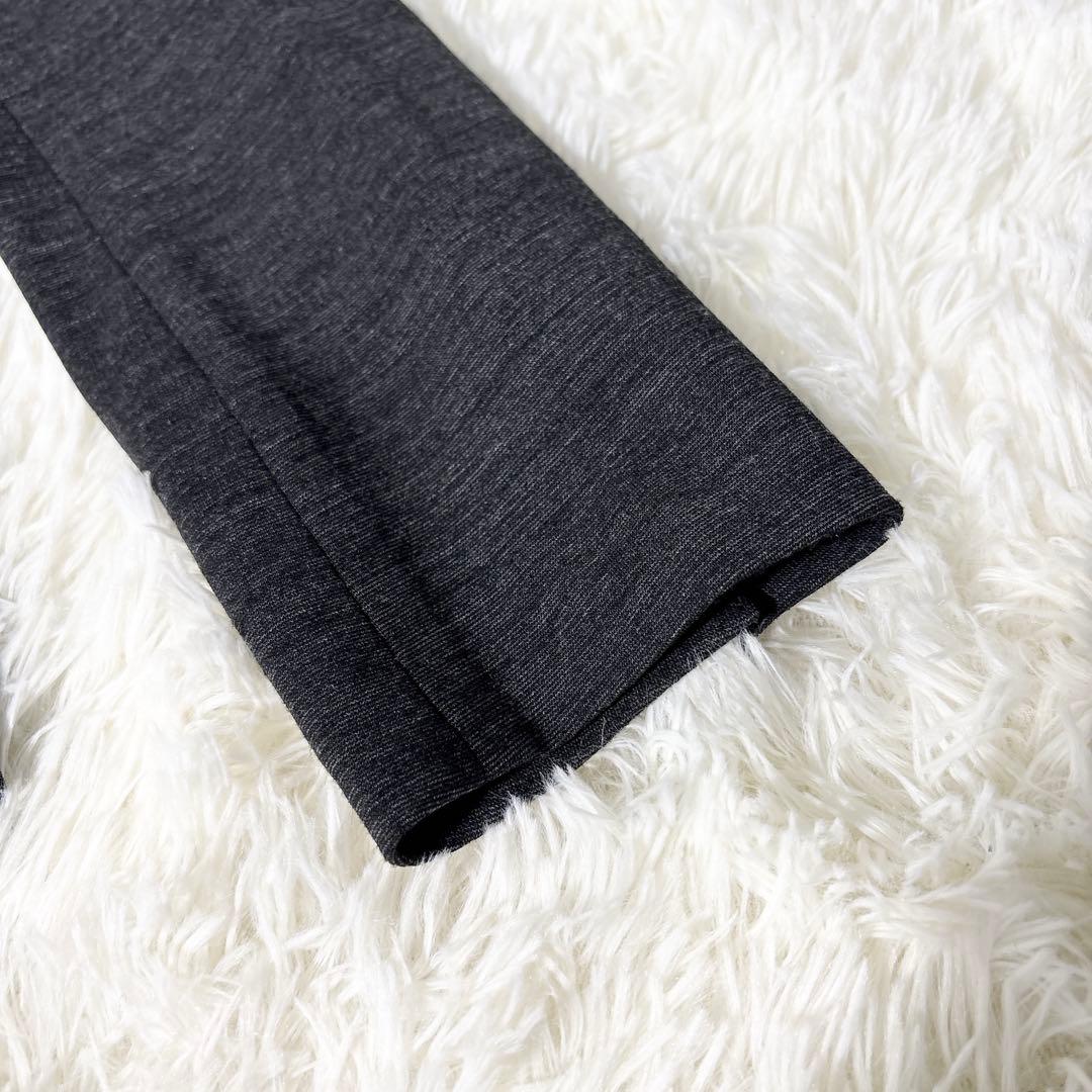 ☆極美品☆グリーンレーベルリクラシング パンツスーツ ノーカラー ストレッチ M