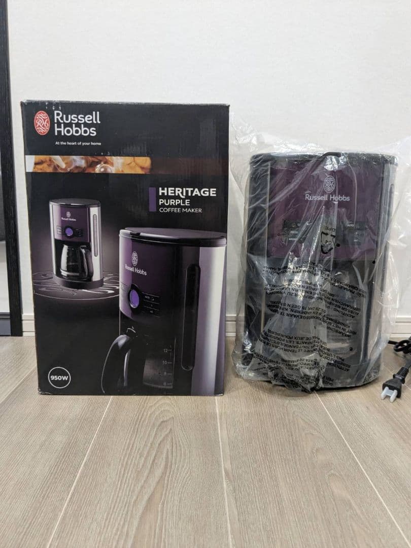 【未使用品】ラッセルホブス コーヒーメーカー パープル