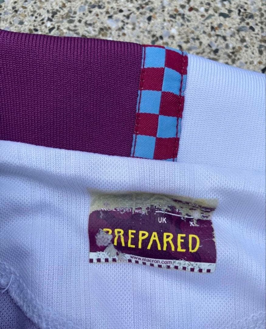 【超希少 美品】macron xアストンヴィラ アウェイユニフォーム 長袖 XL