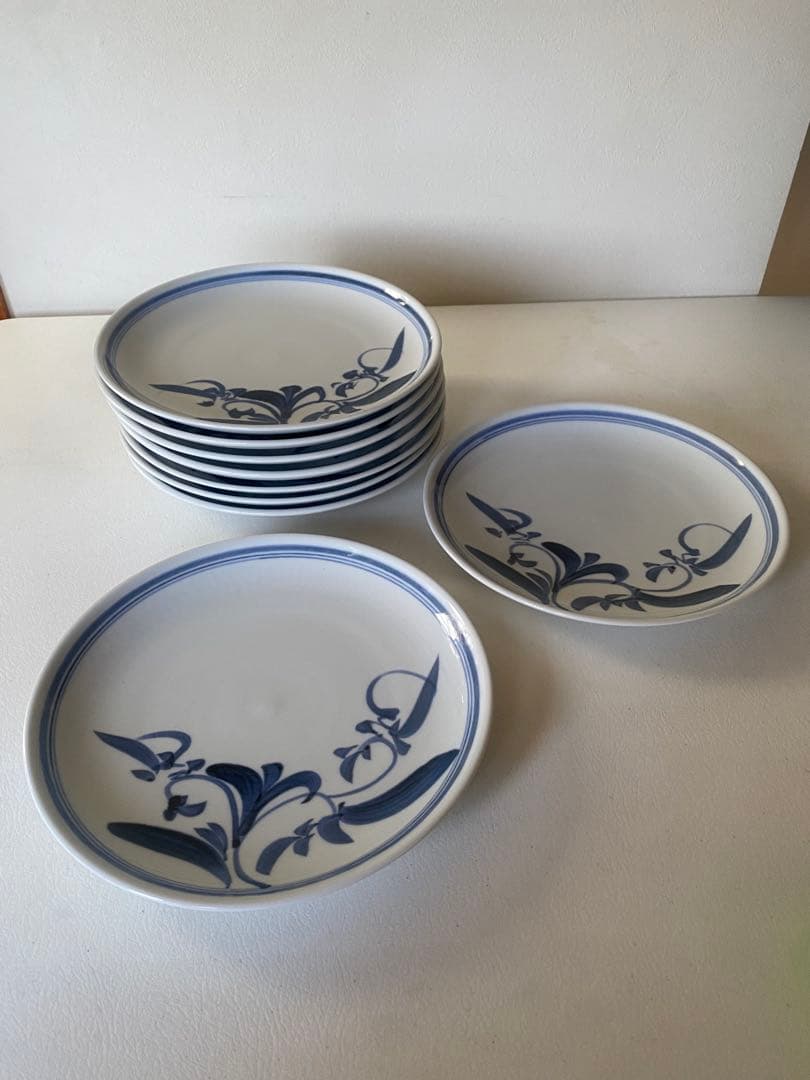 砥部焼　プレート　9枚　皿　和食器　まとめ売り