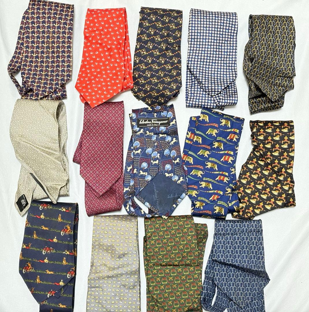 【ネクタイ大量まとめ売り】75本セット｜ハイブランド混在｜美品〜汚れあり