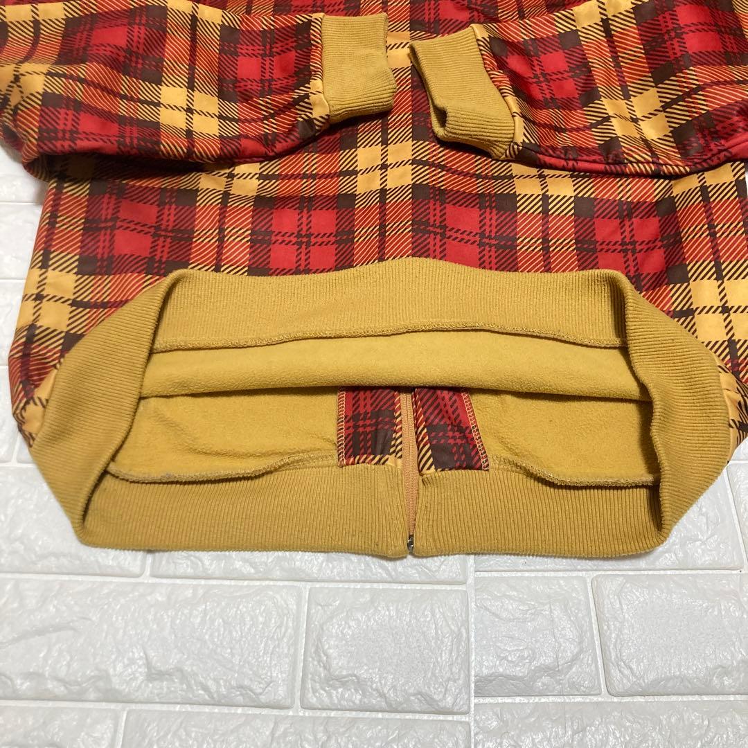 Burton フード付き スノーボードウエア 撥水パーカー チェック柄 Ｌサイズ