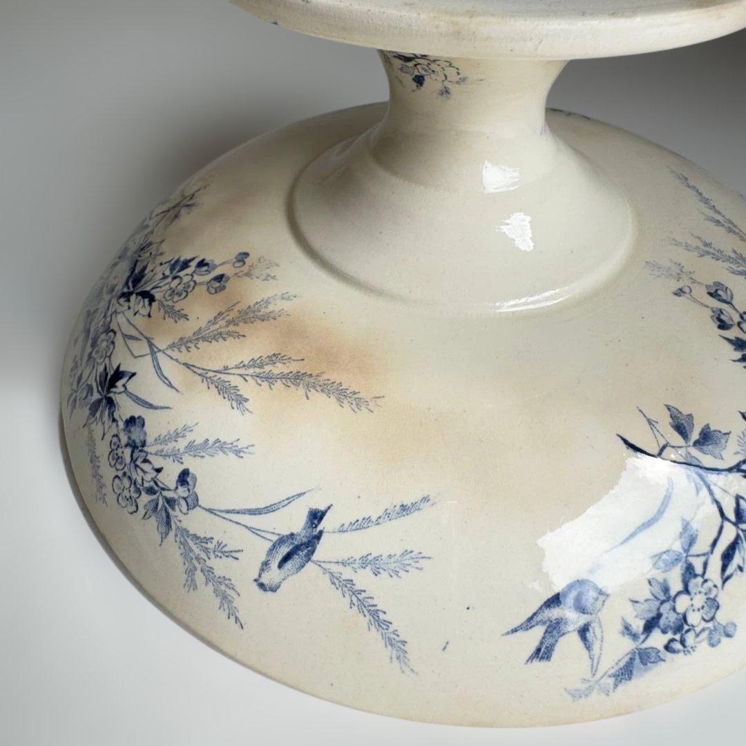 フランスアンティーク　クレイユモントロー　リノット　コンポティエ