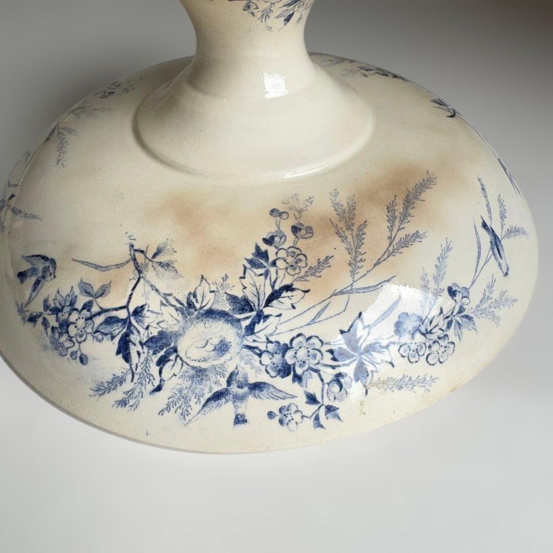 フランスアンティーク　クレイユモントロー　リノット　コンポティエ