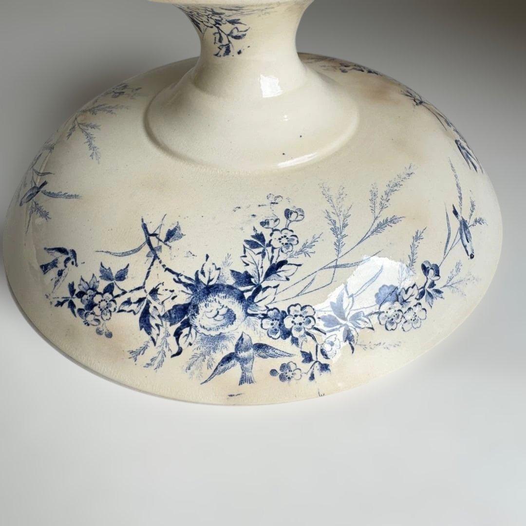 フランスアンティーク　クレイユモントロー　リノット　コンポティエ