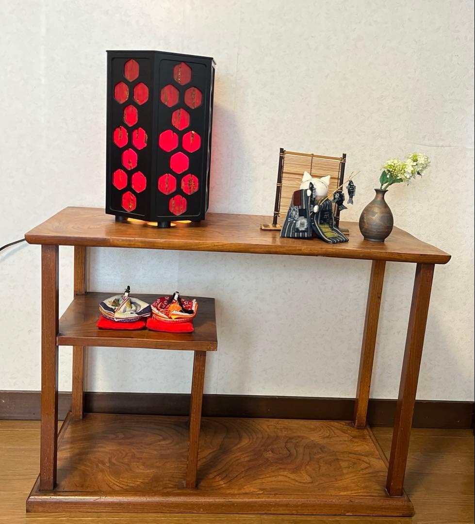 和風　飾り棚　棚　木製　盆栽