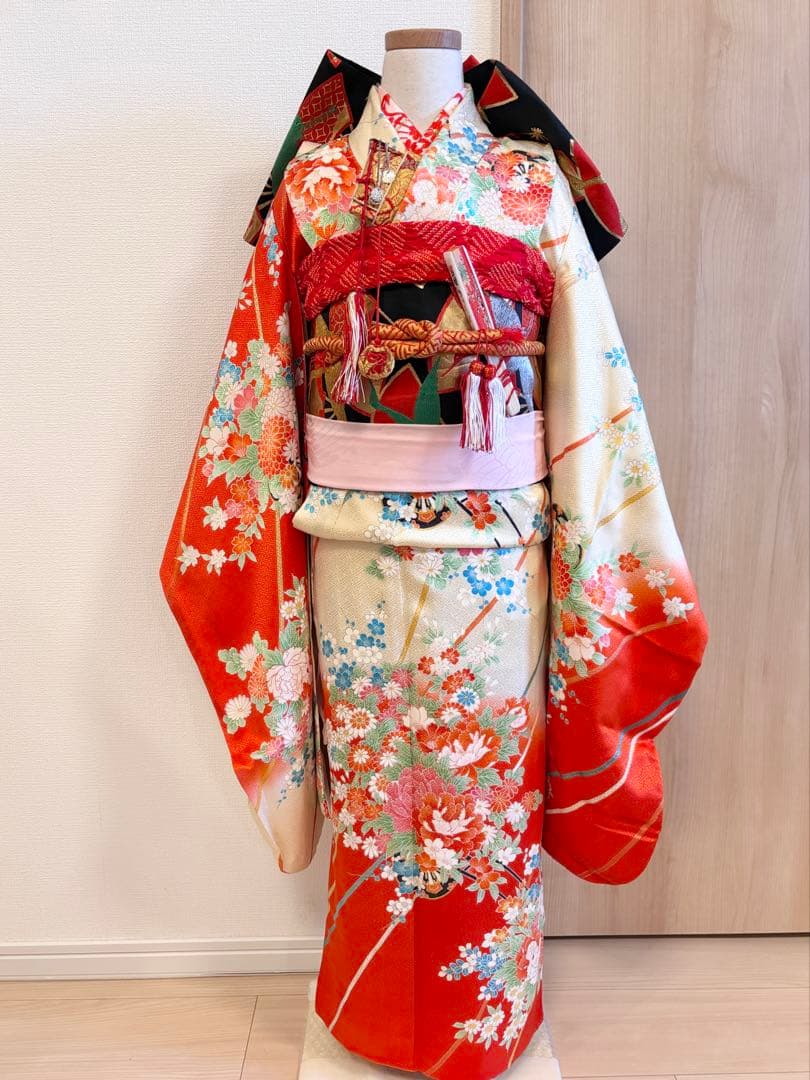 シーさん＊様用 七五三 7歳祝い着 セット 花車 M2507313