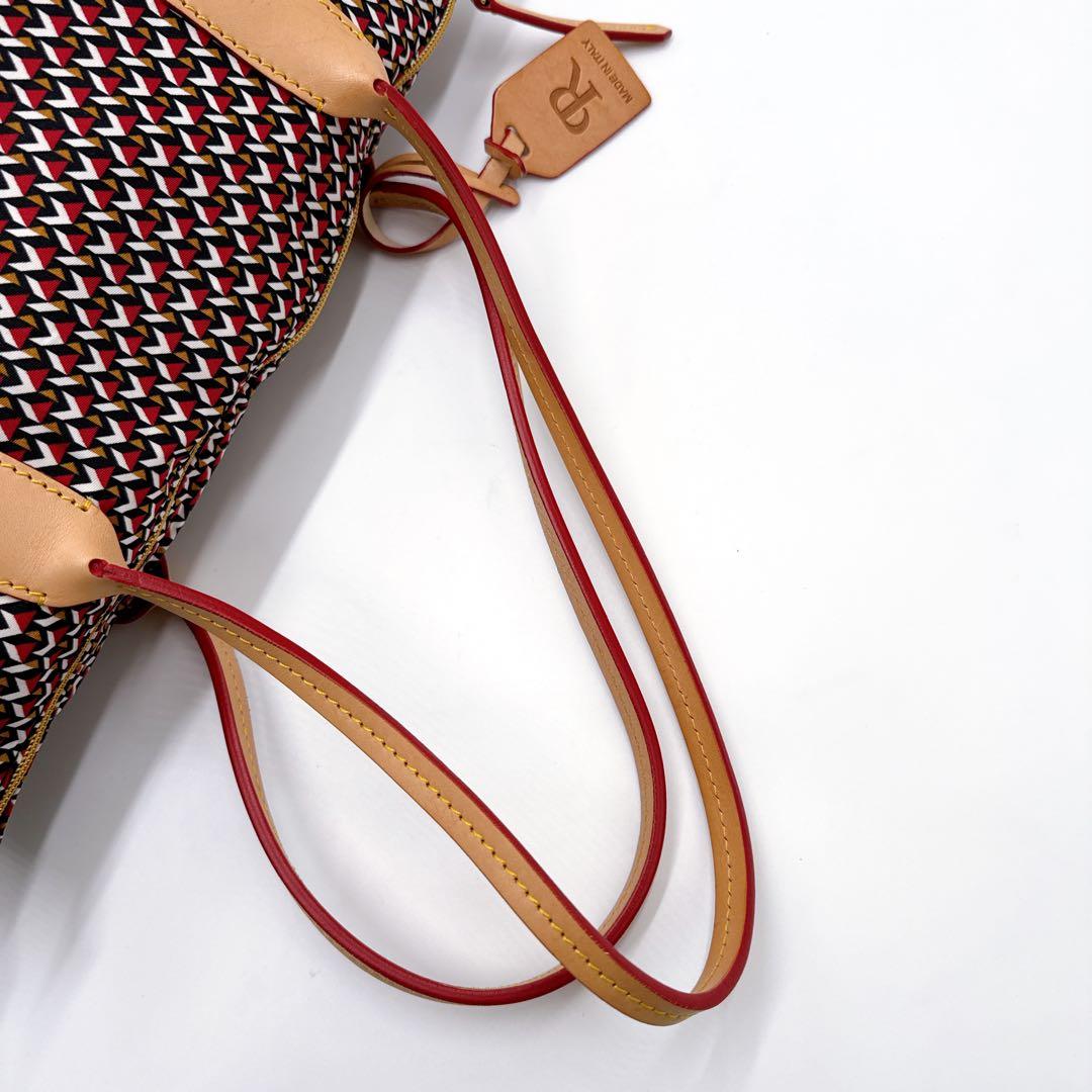 ロベルタピエリ TATAMI トートバッグ 人気 タタミ柄 レザー×ナイロン