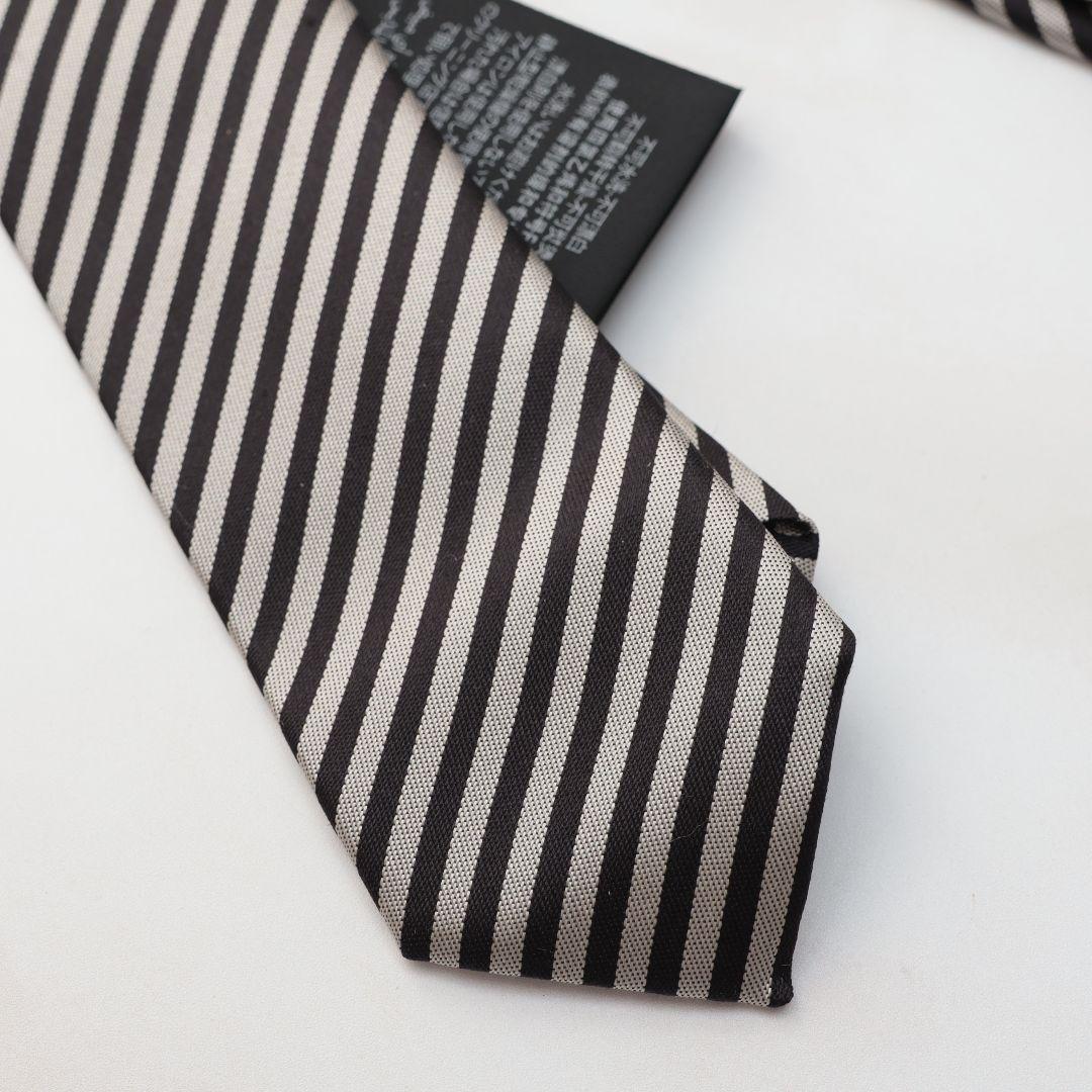 難あり未使用 サンローラン SAINT LAURENT ストライプ ネクタイ