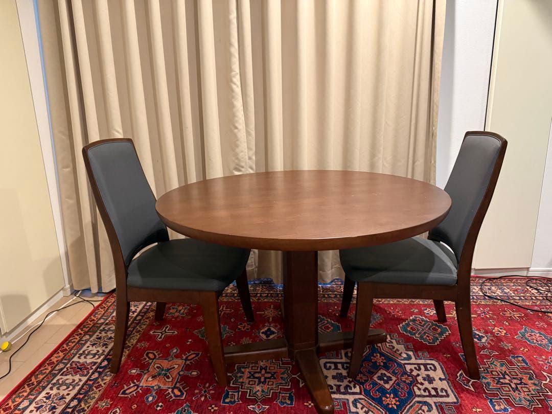 天然木ダイニングテーブル 1100mm