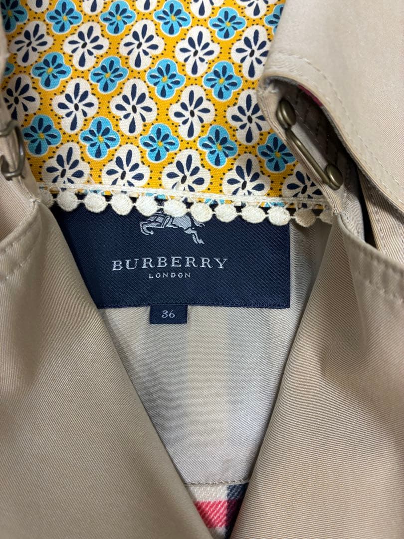 バーバリー　トレンチコートライナー付き　36