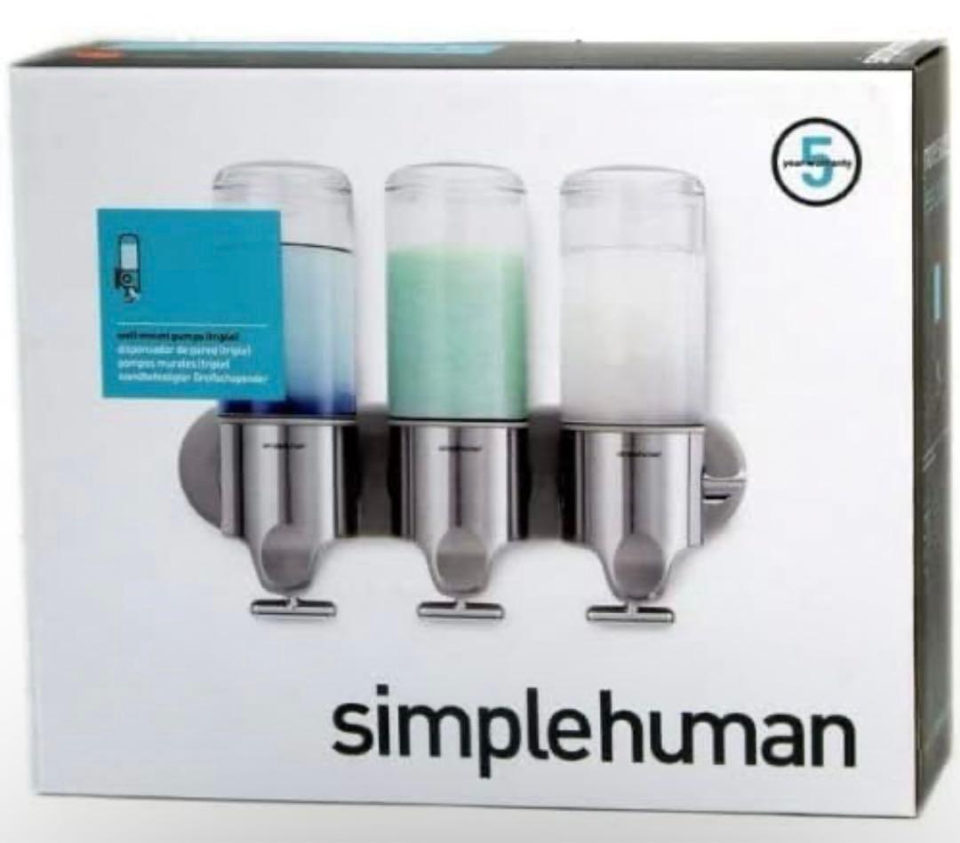 ★新品未使用★simplehuman ウォールマウントポンプ