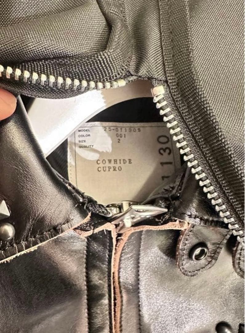 サイズ　2 Sacai Studded Leather Jacket