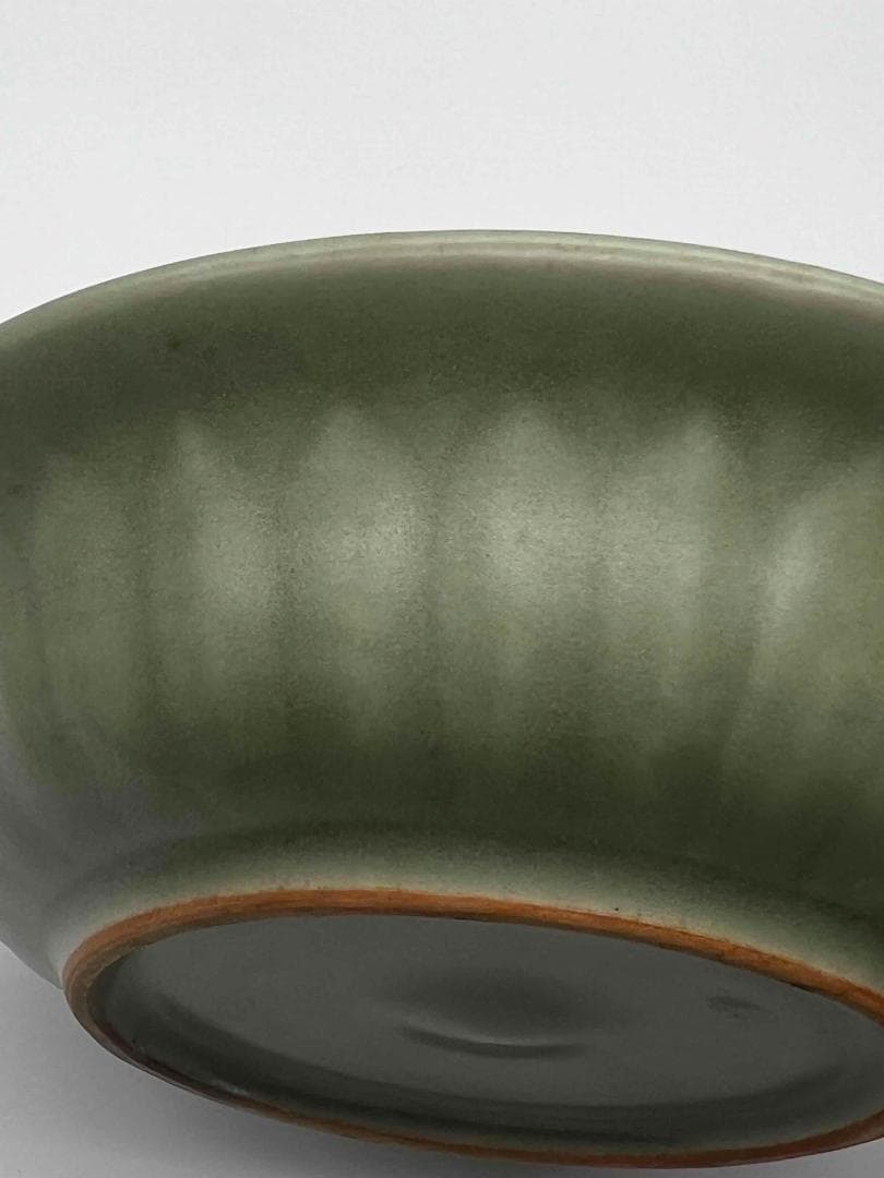 南宋時代　青磁　龍泉窯双魚盤　青磁皿　唐物　古賞物　時代物　(A-72)