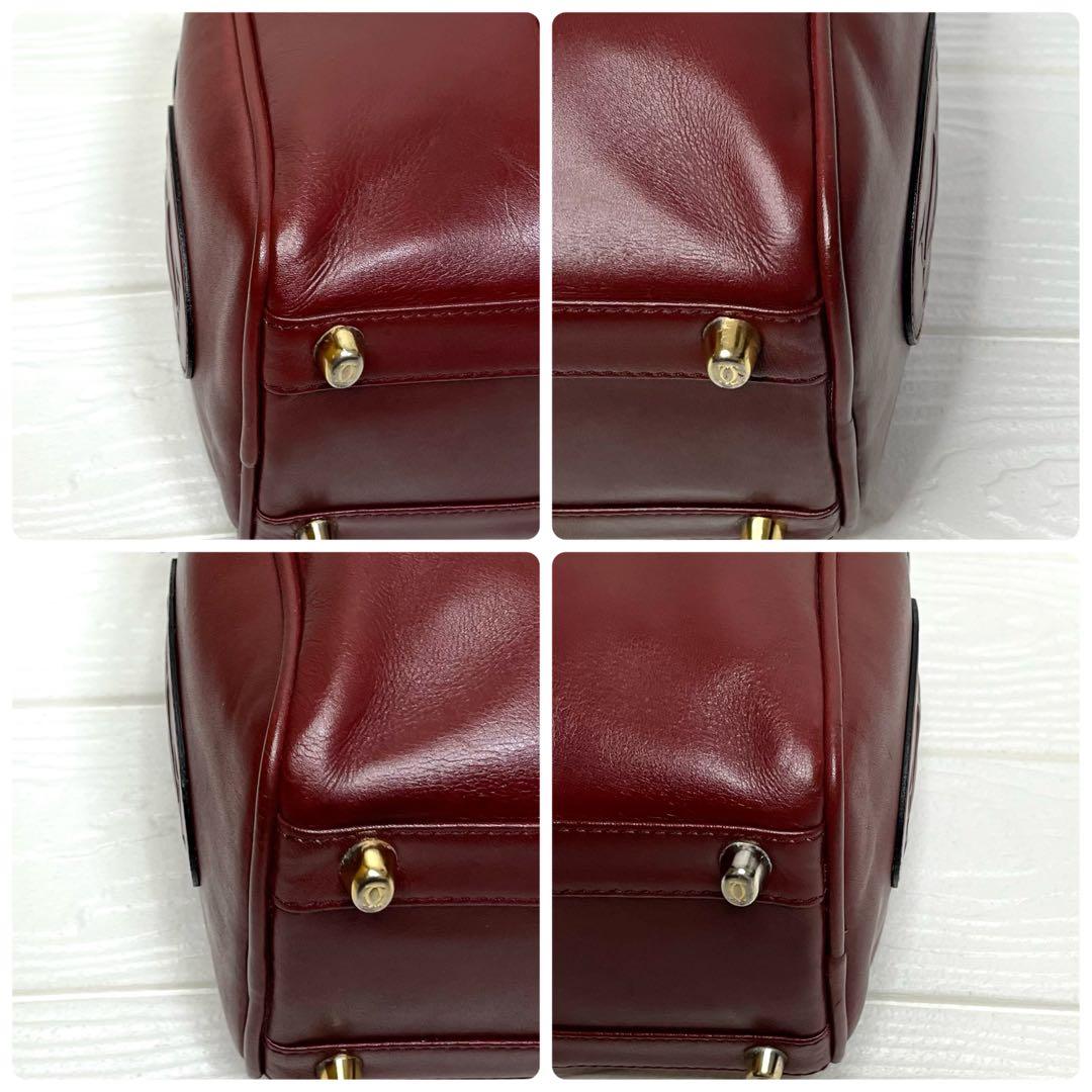 ✨上美品✨☘️Cartier☘️✨ボストンバッグ✨マストライン✨ボルドー✨南京錠✨