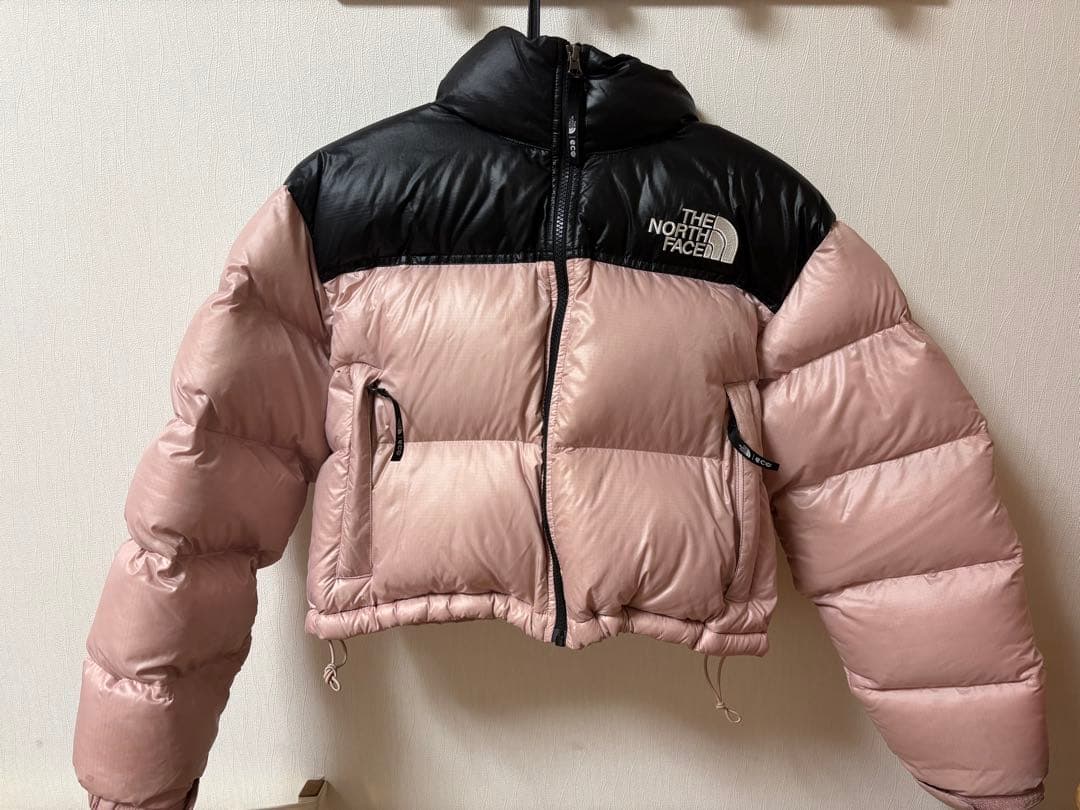 ほのThe North Face ショートヌプシ ピンクブラック韓国限定