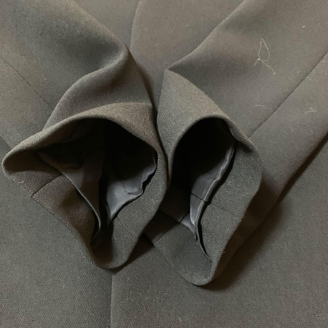 【美品】セオリー　パンツスーツ　2 ブラック　ノーカラー　セットアップ