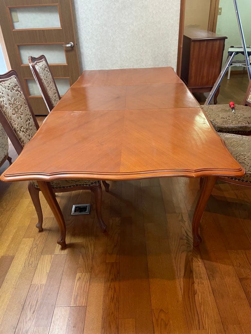 希少！　マルニ家具　アンティーク　伸長式　ダイニングテーブル　エクステンション