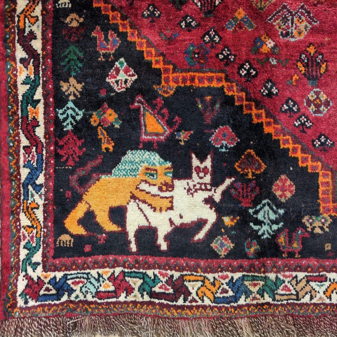 ペルシャ絨毯　シ－ラーズ産 225x145 クリーニング済 shiraz