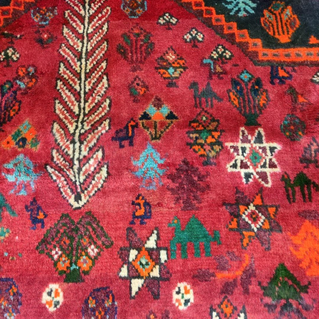 ペルシャ絨毯　シ－ラーズ産 225x145 クリーニング済 shiraz