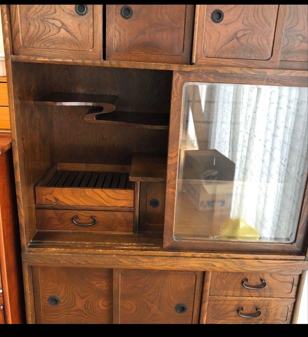 茶箪笥　食器棚　飾り棚　アンティーク　ビンテージ