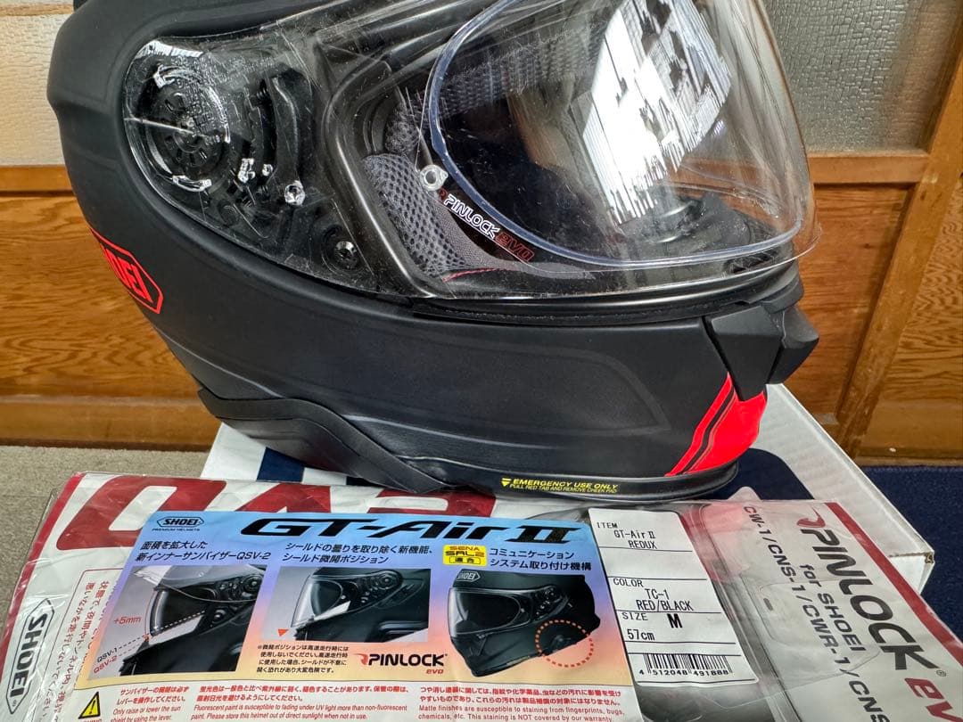 SHOEI フルフェイスヘルメット ブラック/レッド