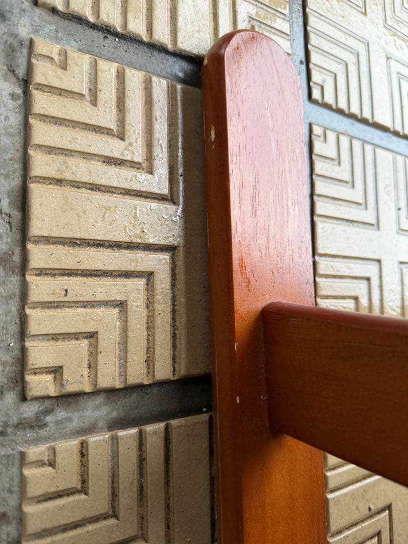 リクライニングチェア 木製フレーム ブラック