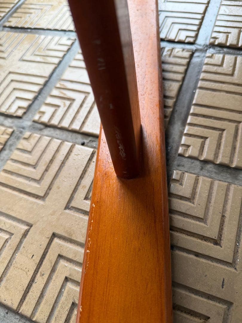 リクライニングチェア 木製フレーム ブラック