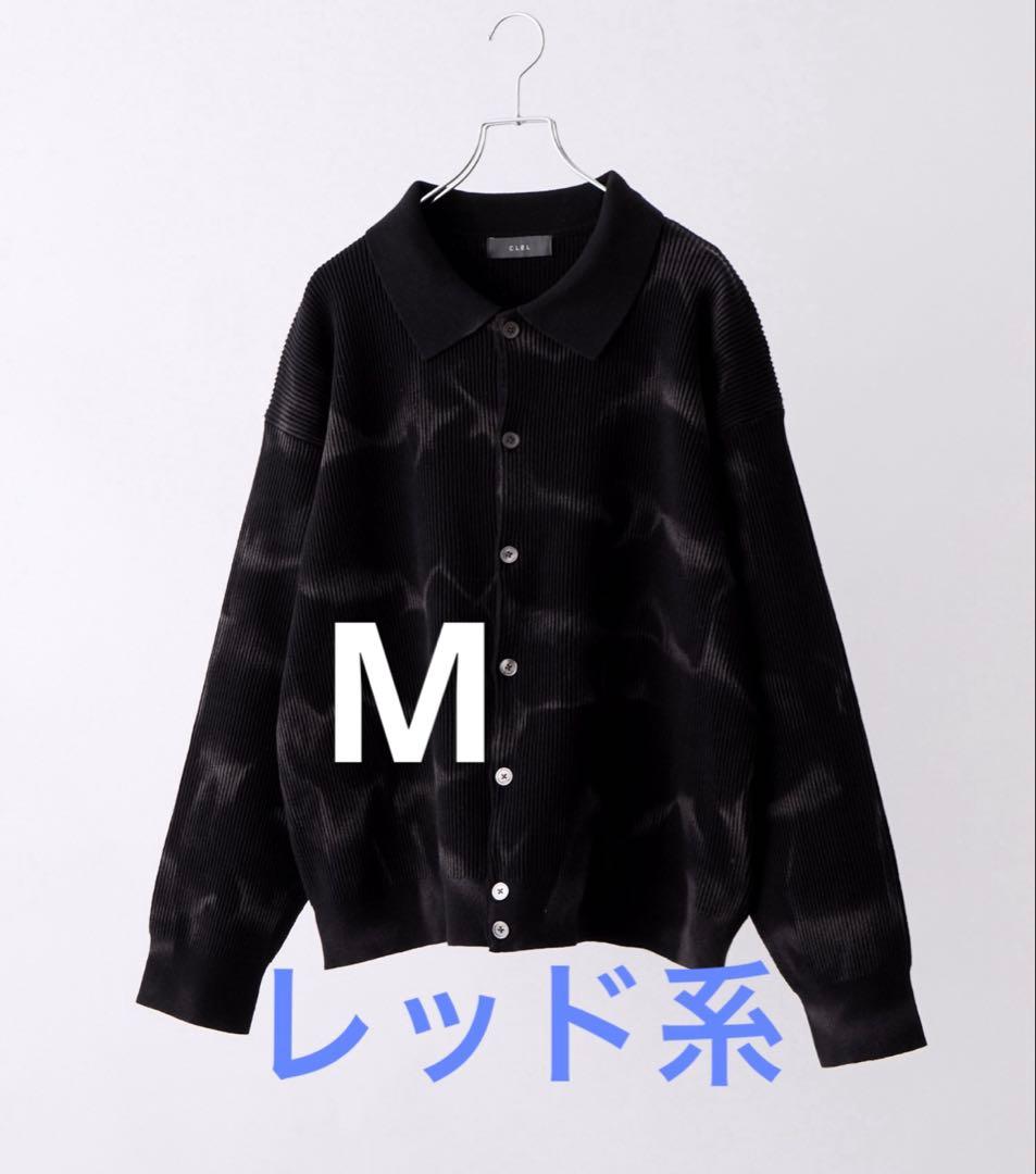 CLEL ベーシック/スプレー畦編みニットシャツカーディガン