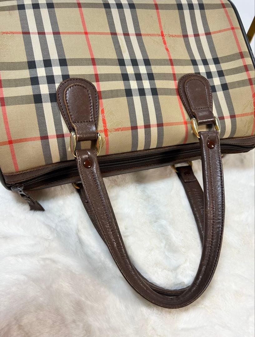 BURBERRY ★バーバリーヴィンテージボ ストンバッグ ノバチェック