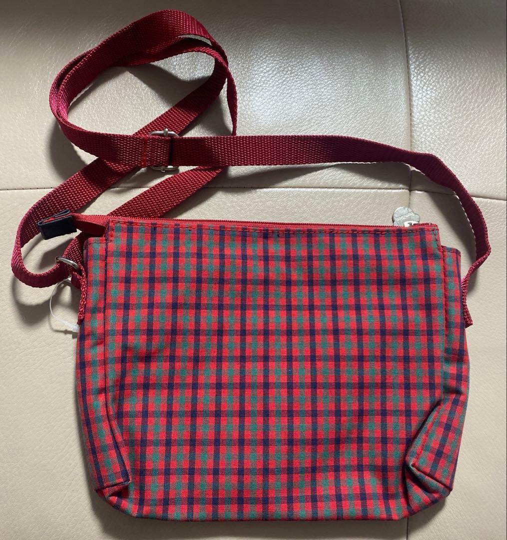 ☆未使用☆ファミリア 限定ショルダーバッグ レア 赤チェック サコッシュ