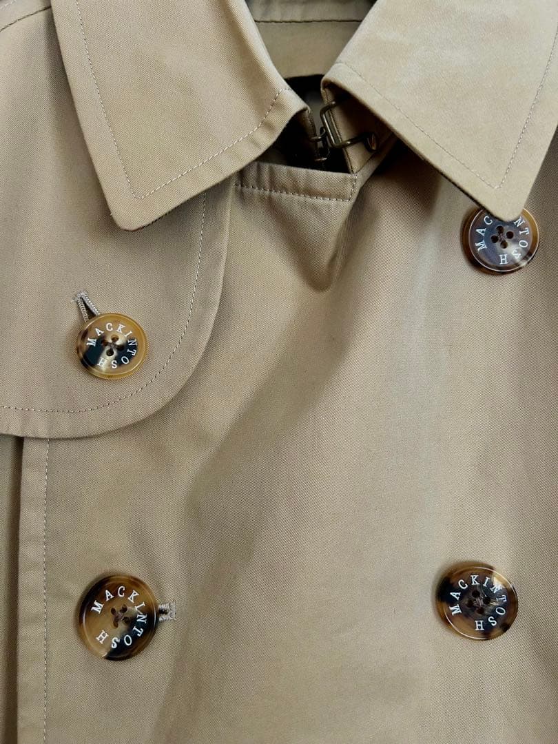 【着用数回の美品】マッキントッシュ•ロンドン Wトレンチコート