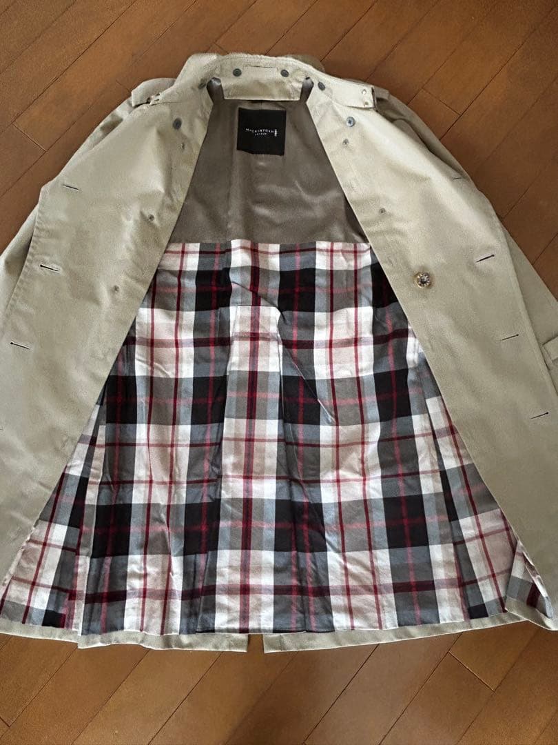 【着用数回の美品】マッキントッシュ•ロンドン Wトレンチコート