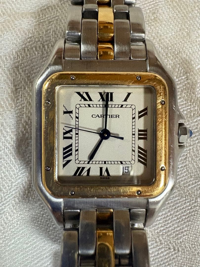 【美品】Cartier カルティエ パンテールMMデイト 1ロウ クォーツ