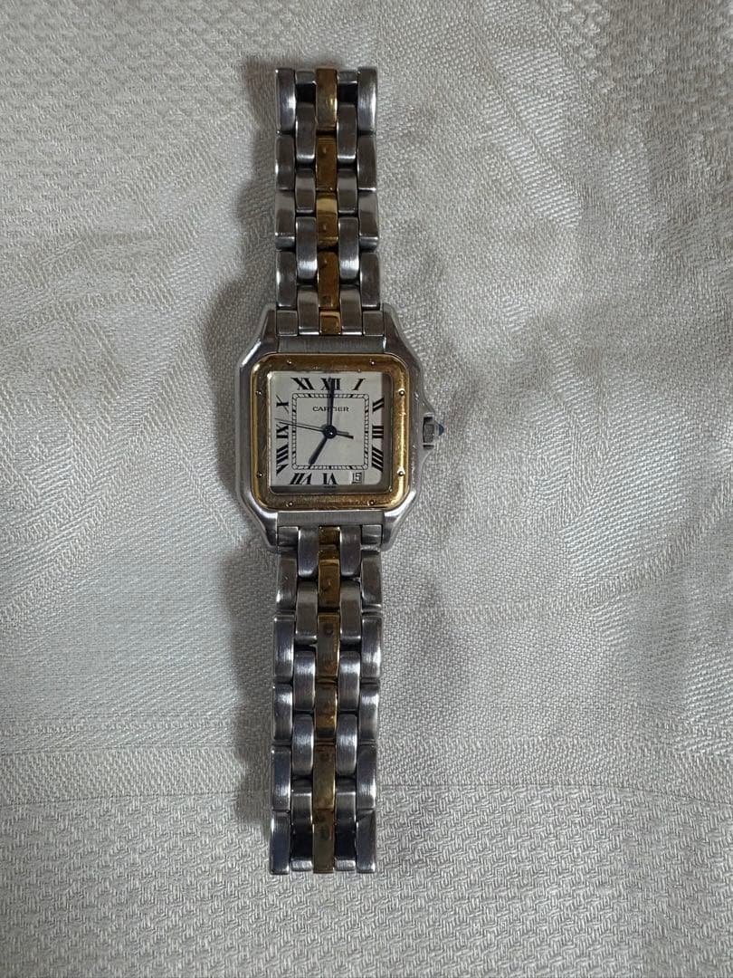 【美品】Cartier カルティエ パンテールMMデイト 1ロウ クォーツ