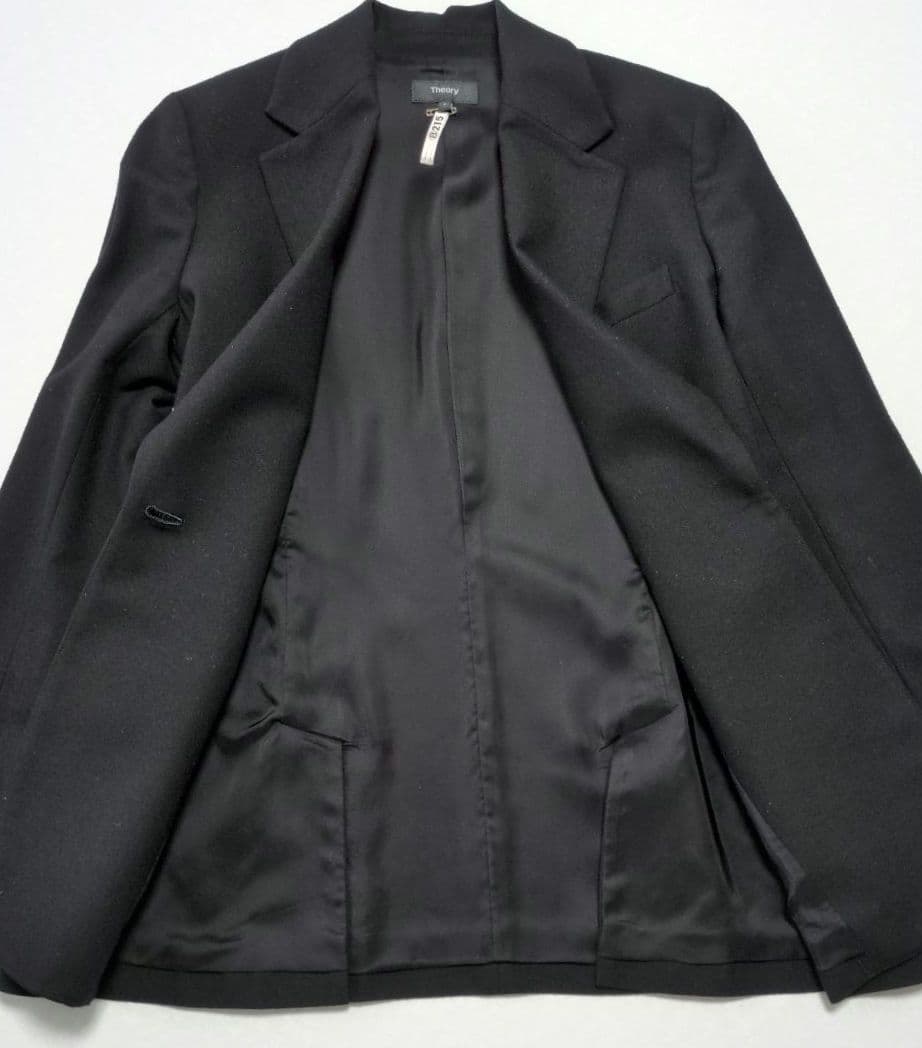 お値引き【美品✨️】Theory　LIGHT SAXONY2 サイズL 黒