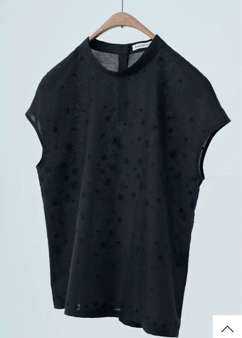 ミナペルホネン スターダートカラーブラウス　黒