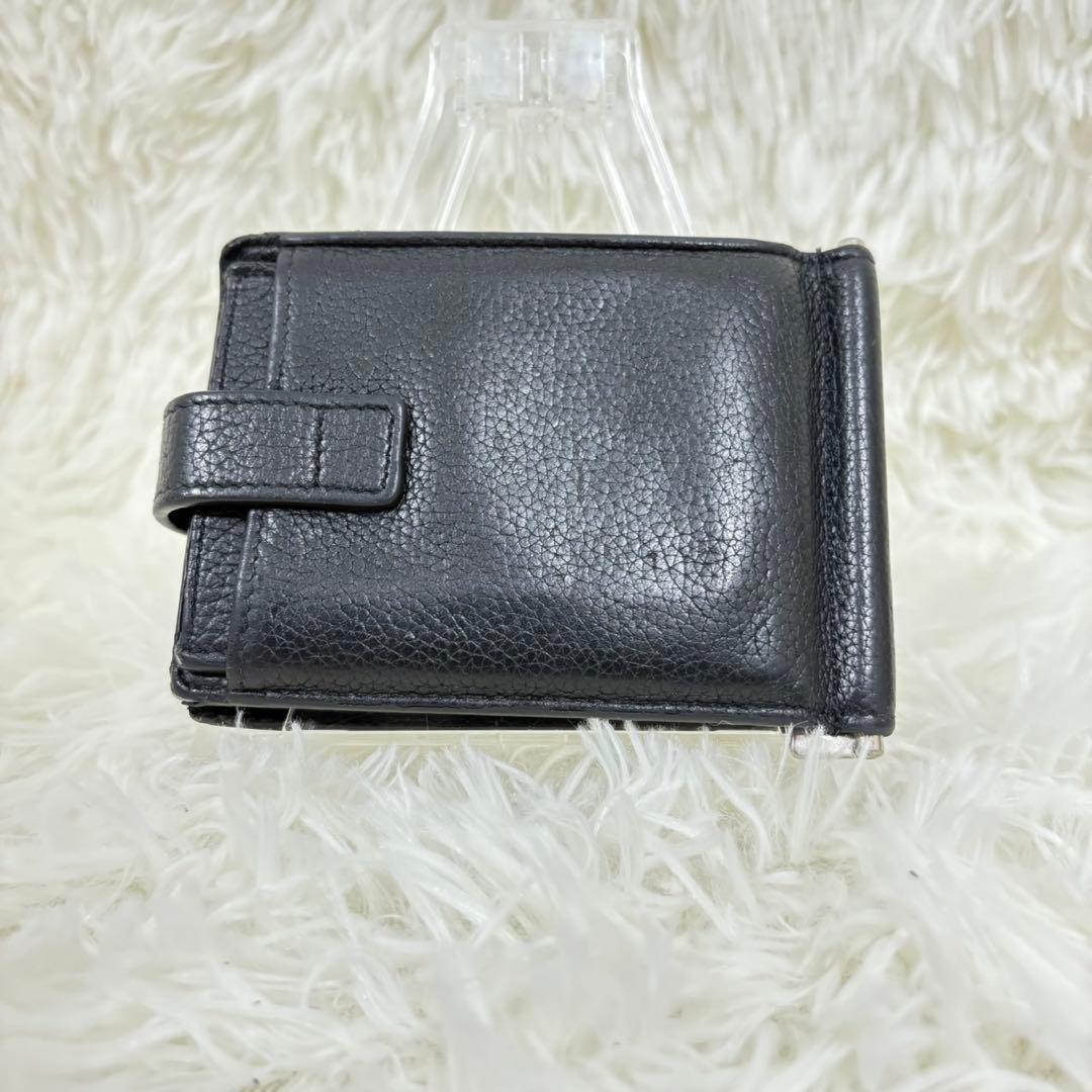 美品 サンローラン SAINT LAURENT マネークリップ カサンドラ 革