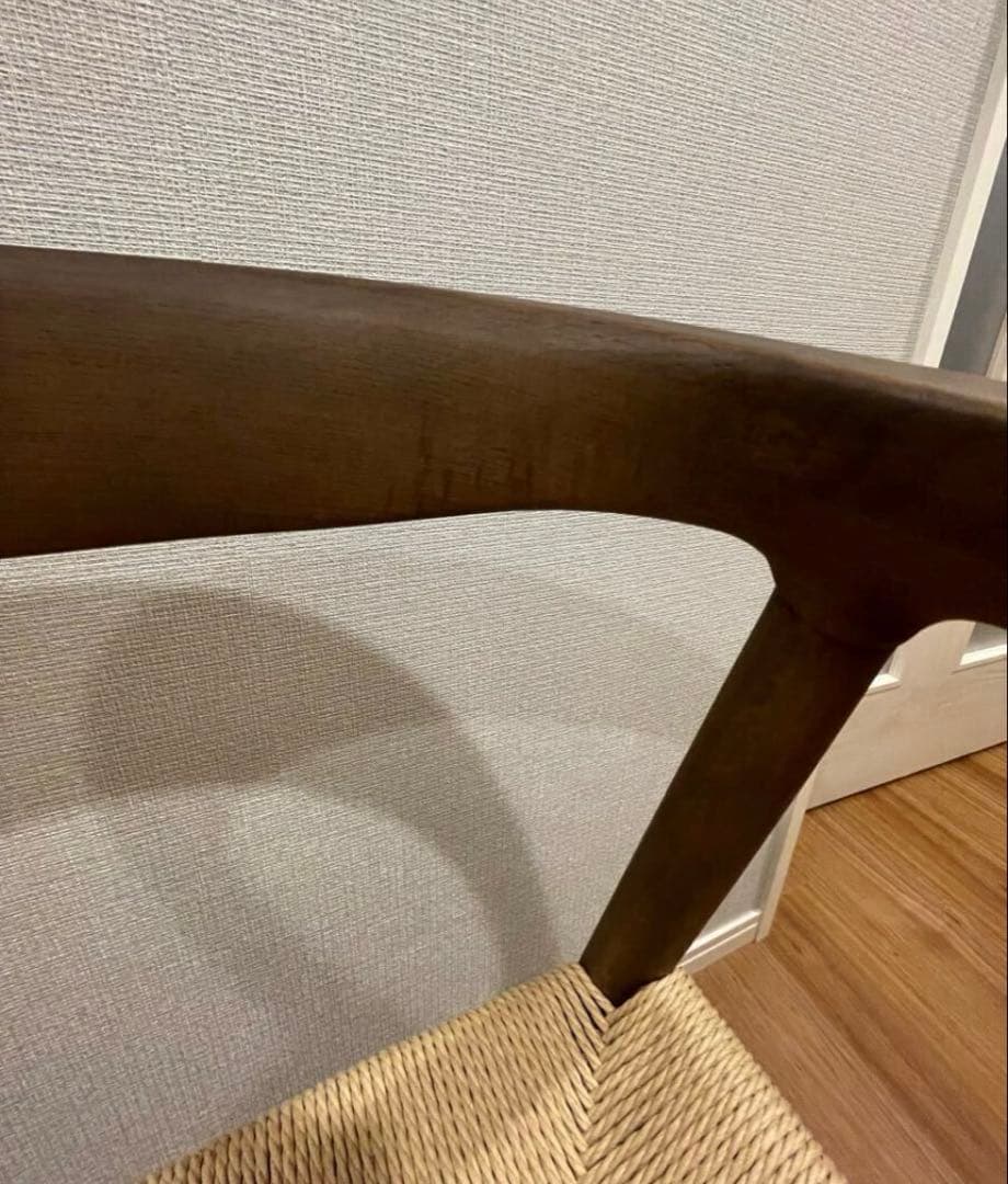 無印良品 ペーパーコードチェア　ブラウン オーク ブラウン 椅子 いす